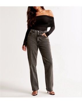 Abercrombie Curve Love 90s Straight Ultra High Rise Jeans Size 29 Short